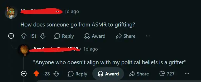 the one with the mass downvotes is me